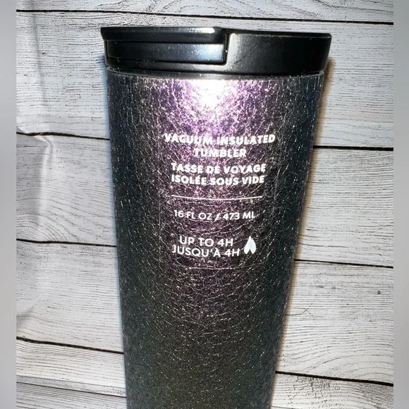 2020 Starbucks Iridescent Purple Ice Oil Slick Stainless Steel Tumbler - Picture 2 of 8